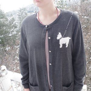Cute Sweater Gray By  Tanjay With A Scottish Terrier